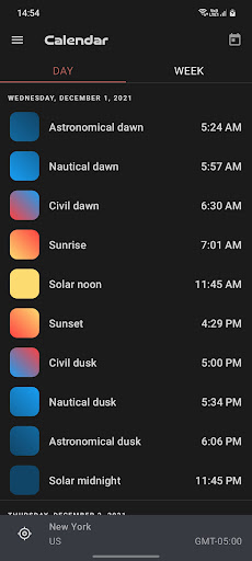 Screenshot Sun Today (Sunrise & Sunset)