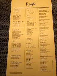 Felix Night Club menu 1