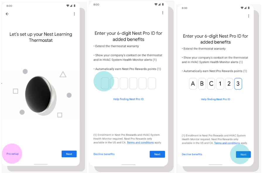 Pro ID  digits home app