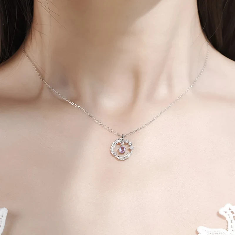 Collier avec pendentif plume argenté 925, perles rondes en pierre de lune, bijoux ras de cou, cadeau idéal pour femme.