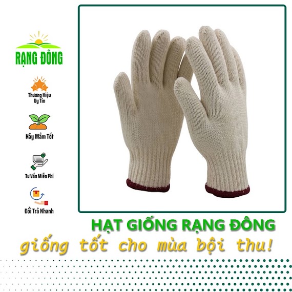 Bao Tay Làm Vườn Vải Len Độ Bền Cao, Giúp Làm Vườn Dễ Dàng Hơn - Hạt Giống Rạng Đông