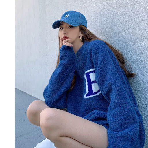 Title 11, Retro Loose Round Neck Casual Womens Knitted S...