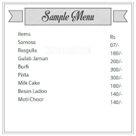 Aggarwal Sweets menu 1