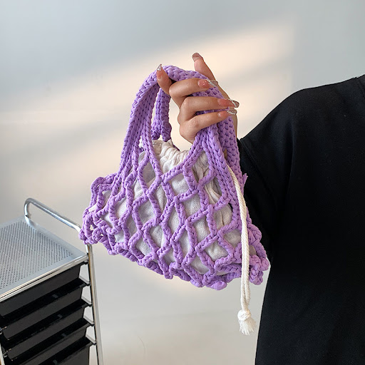 Title 8, Hand Woven Mesh Bag Ladies Handbag stylish & fu...