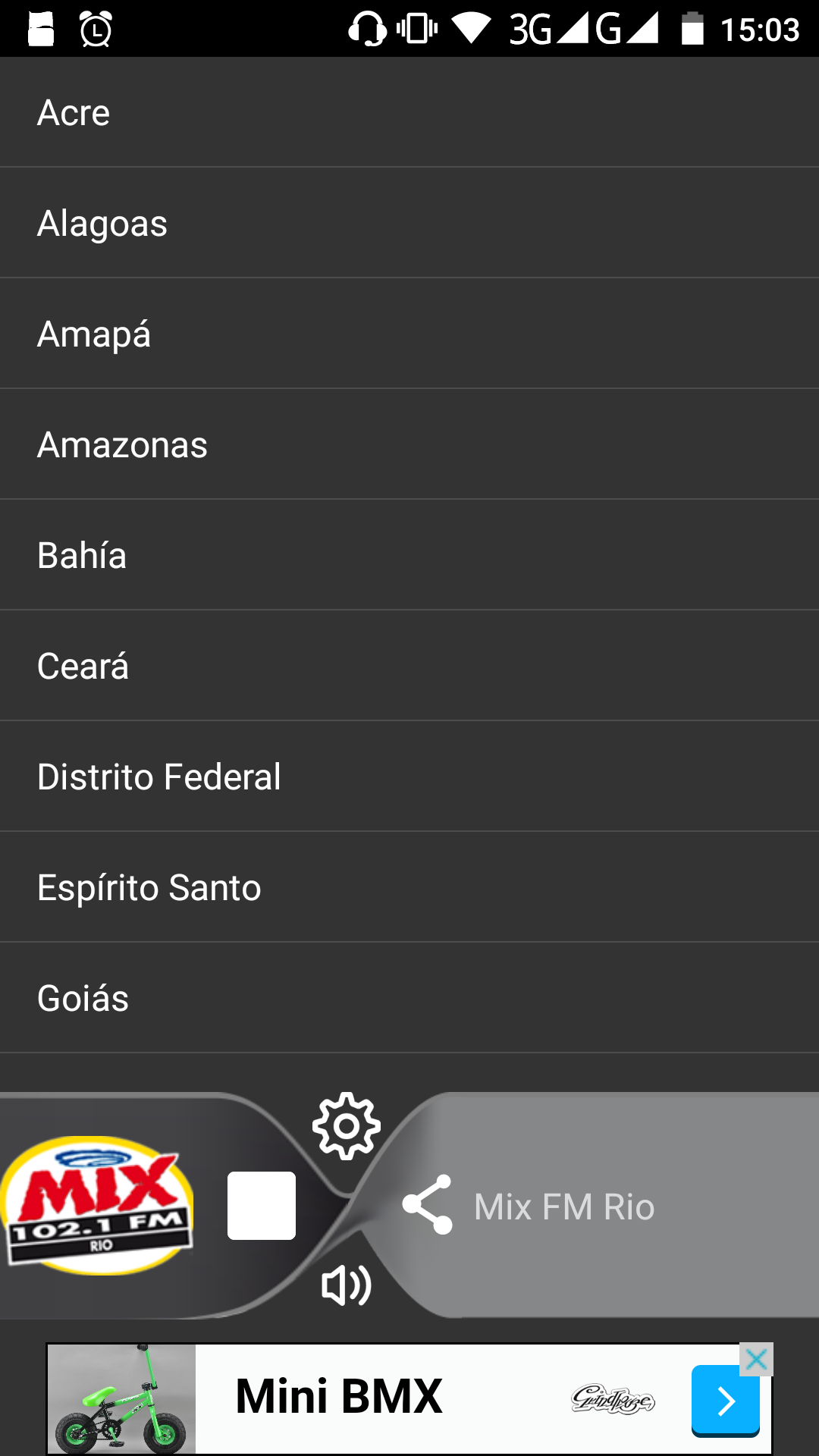 Android application Radio Brazil - radio online screenshort