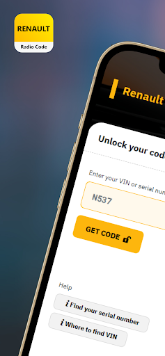 Screenshot Renault Radio Code Generator