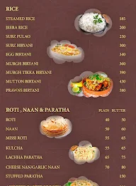 Hotel Kalasagar menu 1