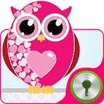 Hearts Owls - GO Locker Theme Apk