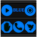 Blue and Black Icon Pack icon