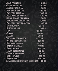 Chalenge Paratha And Sharbat menu 1