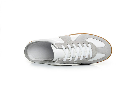 Title 6, Mens Non-Heel Half Slippers Casual Low-Top Lea...