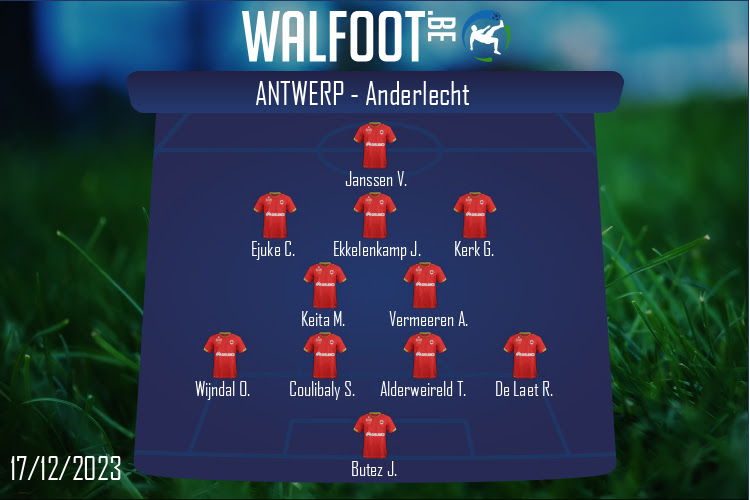 Composition Antwerp | Antwerp - Anderlecht (17/12/2023)