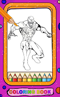 Venom Coloring Game Cartoon Screenshot