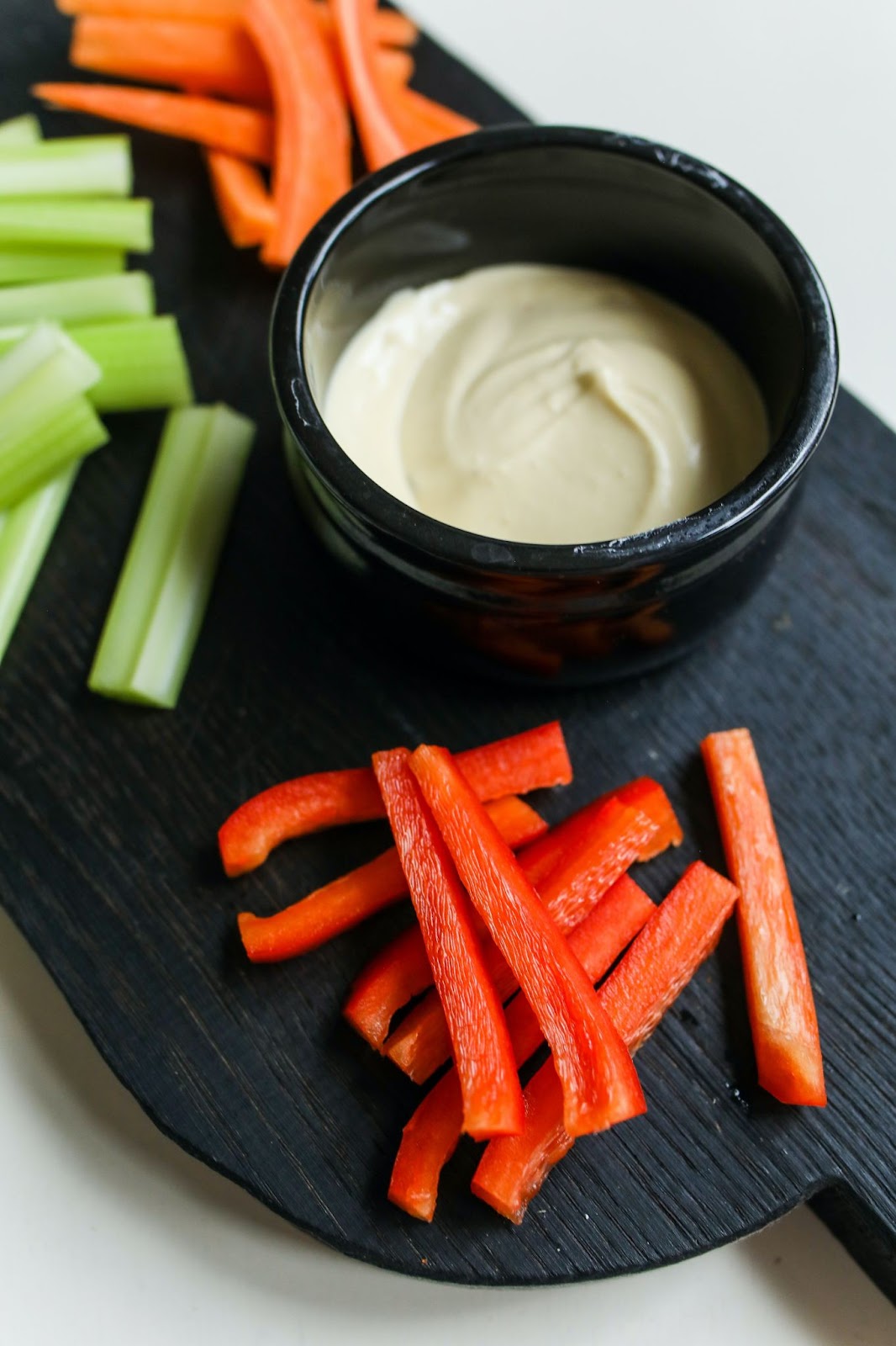 Plate with vegetable sticks, carrots, celery, red pepper, crudites, healthy eating, snacks, health