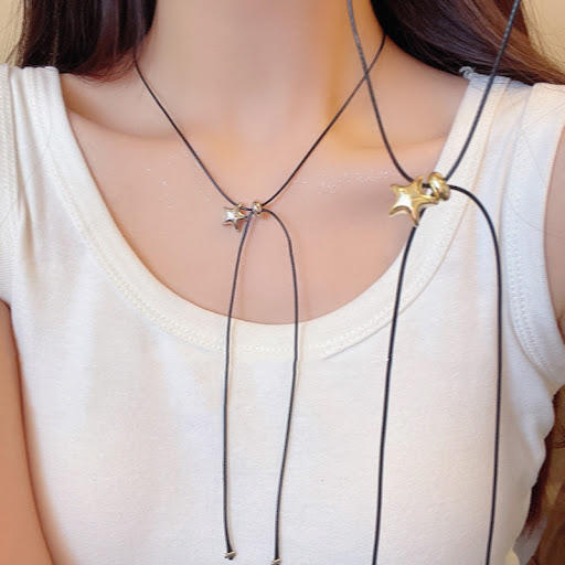 Title 5, Black Rope XINGX Necklace Pull-out Design Niche...