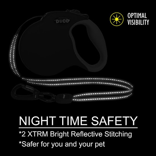 Title 3, Dog Automatic Retractable Traction Rope, reflec...