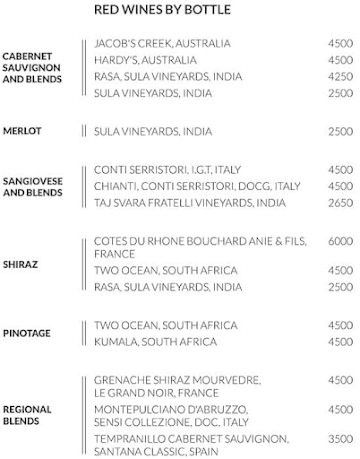 Vandaag - The Gateway Hotel menu 