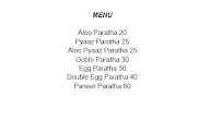 Paratha House menu 1