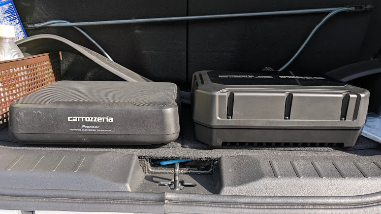 ルークス ハイウェイスター ターボのピックアップされない車・TS-WX400DA・白の汚れは命取り・大黒PA・パイオニアサブウーファーに関するカスタム事例の投稿画像4枚目