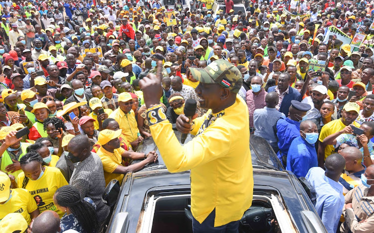 Deputy President William Ruto in Nakuru on December 18, 2021.