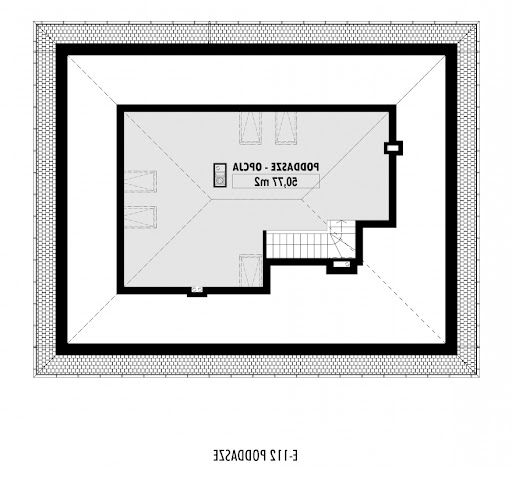 E-112 - Rzut poddasza - opcja