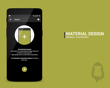 Material Cards icon pack Captura de pantalla