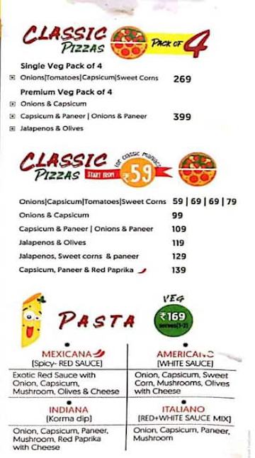 La Pino'z Pizza menu 