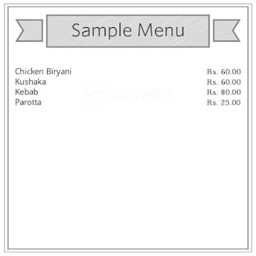 New Al- Khair Hotel menu 