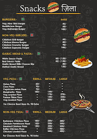 Snacks Zila menu 1