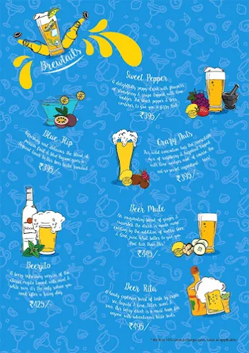 The Beer Cafe menu 