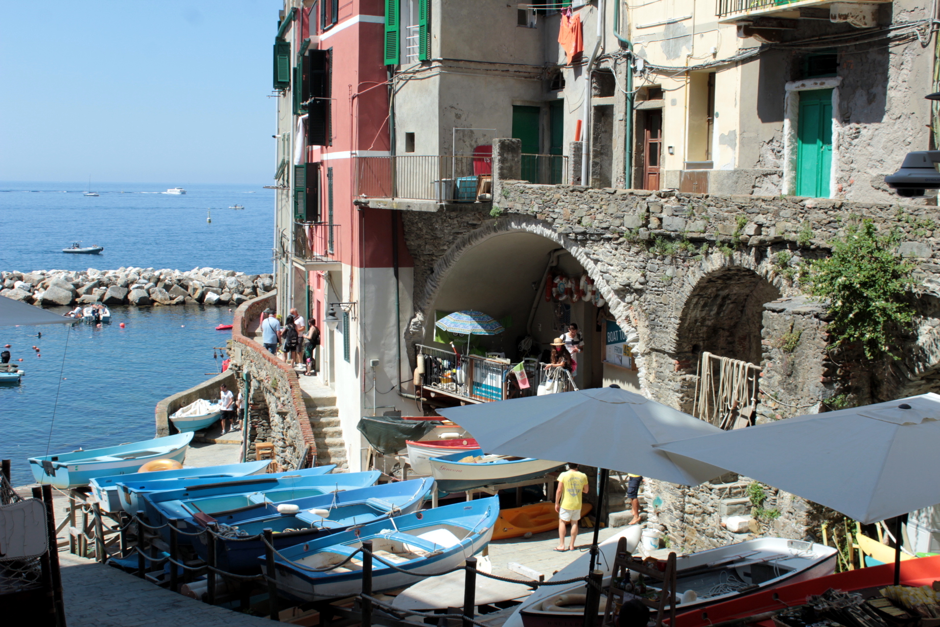 riomaggiore, il porticciolo di pilotto