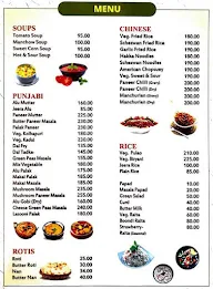 Purohit's Namaste menu 2