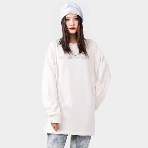 Title 4, Abstract Print Hooded Sweatshirt with a loose r...