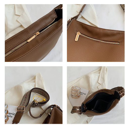 Title 6, Wide Shoulder Strap Large Capacity Simple Fashi...