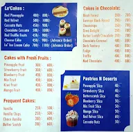 Le Bakerz menu 1