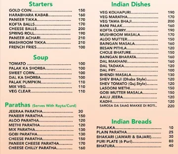 Vadani Kaval Pure Veg menu 