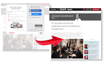 No registrarse para Clarín y La Nación small promo image