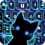 Cover Image of 下载 Neon Stalker Cat Keyboard Theme 1.0 APK