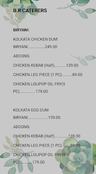 BR Caterers menu 5