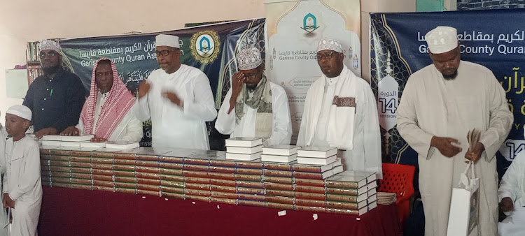 Defense Cabinet secretary Aden Duale at Madarasa Imulqayim in Garissa town