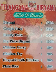 Telangana Spicy Biryani menu 1