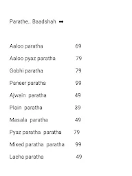 Bachelor Paratha Junction menu 2