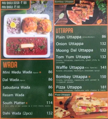 HAS South Bombay menu 