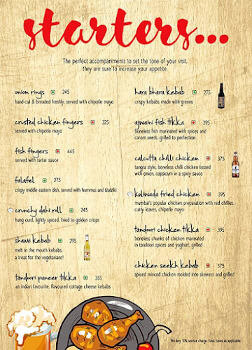 The Beer Cafe menu 