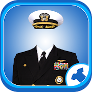 Navy Photo Suit Maker  Icon