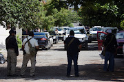 Police officers guard a scene where journalist Antonio de la Cruz was killed by unknown assailants while leaving his home, in Ciudad Victoria, in Tamaulipas state, Mexico June 29, 2022. 