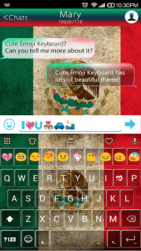 Emoji Keyboard Mexico Theme