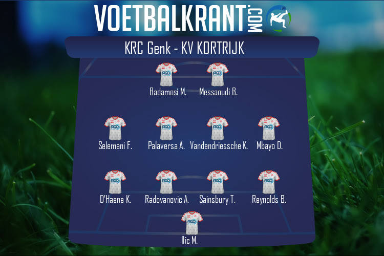 Opstelling KV Kortrijk | KRC Genk - KV Kortrijk (27/02/2022)