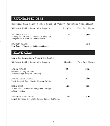 Tapri Central menu 