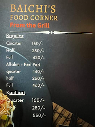 Baichi’s Food Corner menu 2